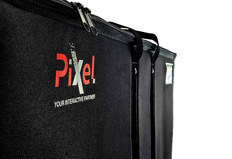 Borsa rigida per plexi monitor 108x13 h 30 cm