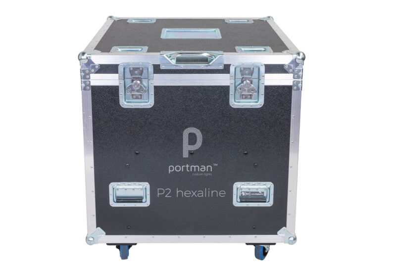 Flight case for Portman Evo P2 with 3 compartments