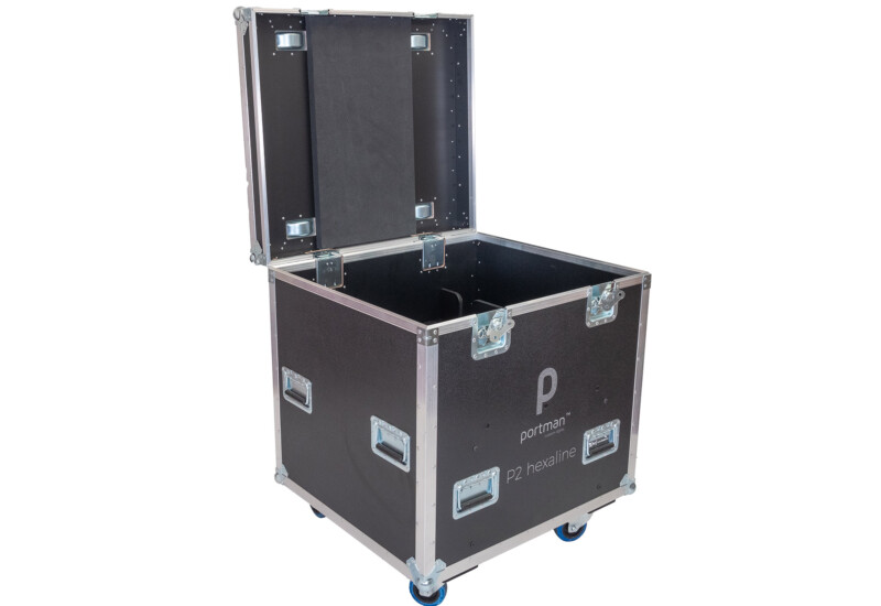 Flight case for Portman Evo P2 with 3 compartments