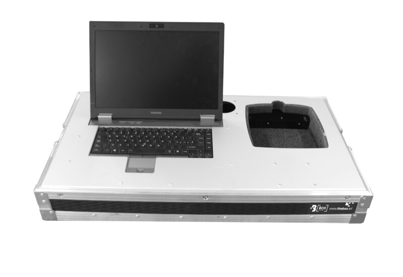 Flight case for ticketing station